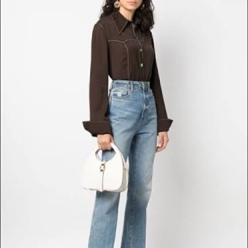 NWT Coccinelle Small Cosima Top Handle Crossbody Handbag White - Picture 5 of 8
